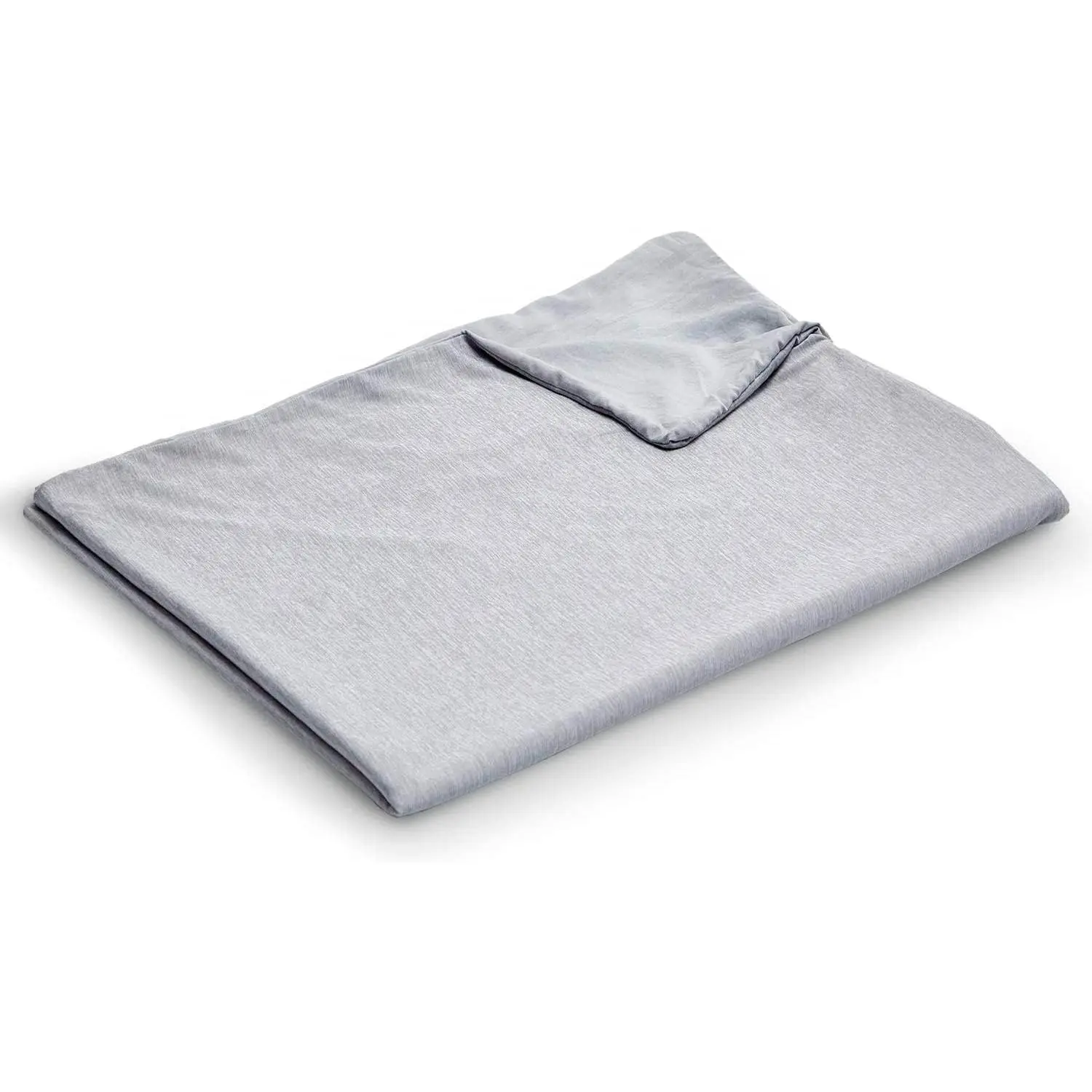 Weighted Blanket Cover 41x60- Size  Soft for  Weighted Blanket with Zipper,Machine Washable Duvet Cover for Hot Sleeper in Summer(Grey,Duvet Cover Only)