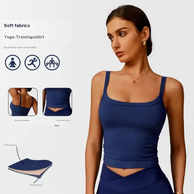 MFVIM Female Butter-Soft High-Intensity Active Sports Vest - All Seasons Wear, Sports Clothing, Gym Workout Apparel, Gym-to-Yoga Tank Top