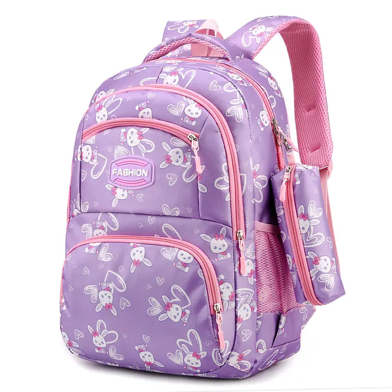 Ultra-Light Pressure-Relieving Girls Student Backpack, Large Capacity Multi-Pocket School Bag for Grades 3-4, Weekend Outing & School Use Girls Backpack, Comfortable Casual Shoulder Bag for Kids Ages 6-14