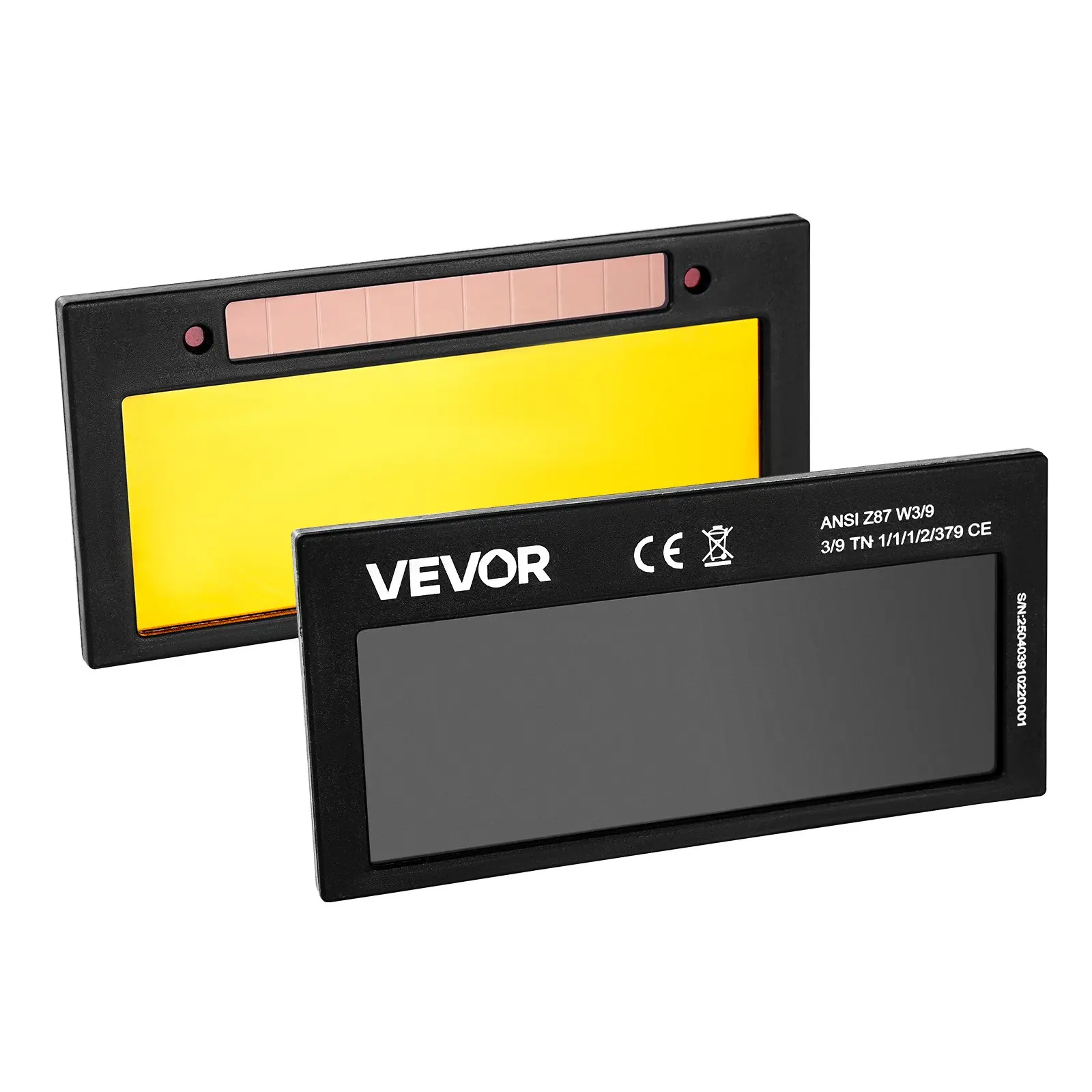 VEVOR Auto Darkening Welding Lens 4.25" x 2", Shade 11 True Color Welding Lens with Dual Arc Sensors & Gold Coating, Compatible with Most Welding Helmets for TIG, MIG, MMA, ARC Applications