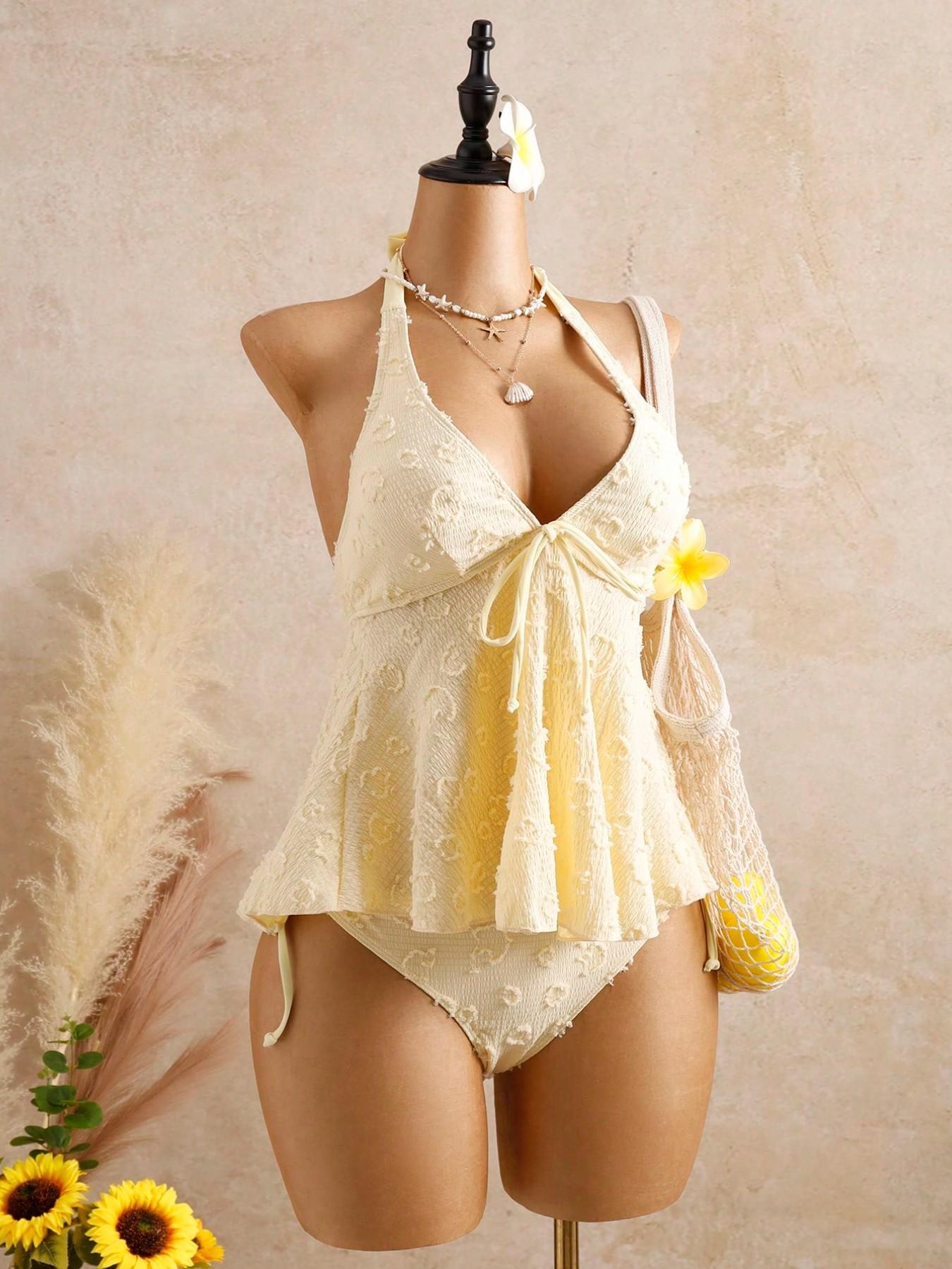 Women's Fashion Tankini Swimsuit, Stylish Two-Piece Swimwear, Comfortable Beachwear, Perfect for Pool Parties and Vacations suit with Tummy Control