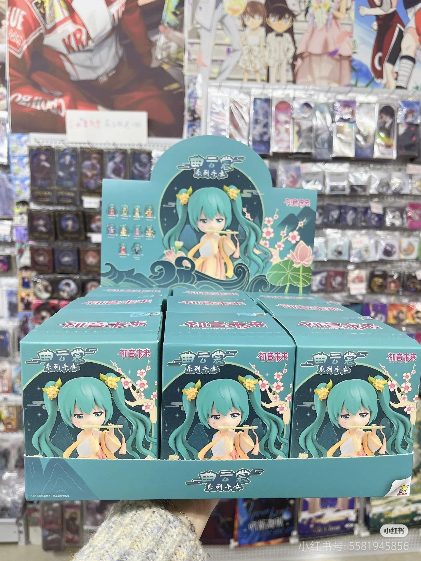 Hot Hatsune Miku Animation Game Blind Box Toys Hanfu Chinese Traditional Cloth Q-Version Anime Figures Action Model Collection popular