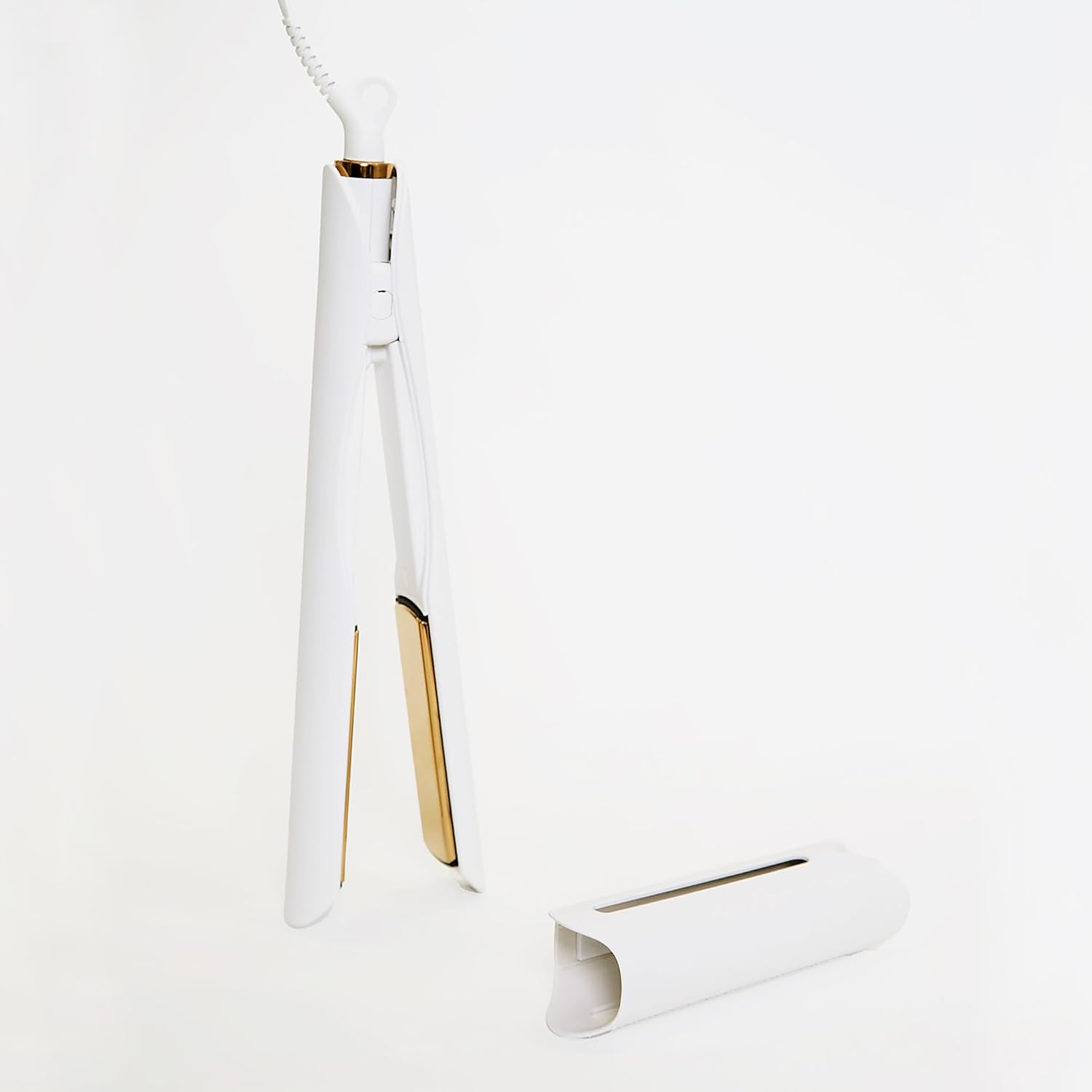 3-in-One Professional Titanium Hair Straightener Curler 2 in 1 + Beach Waver Combo for Women with Curly, Frizzy + Thick Hair - 1 1/4 Inch Dual Voltage Flat Iron + Travel Cap - 440 Degree