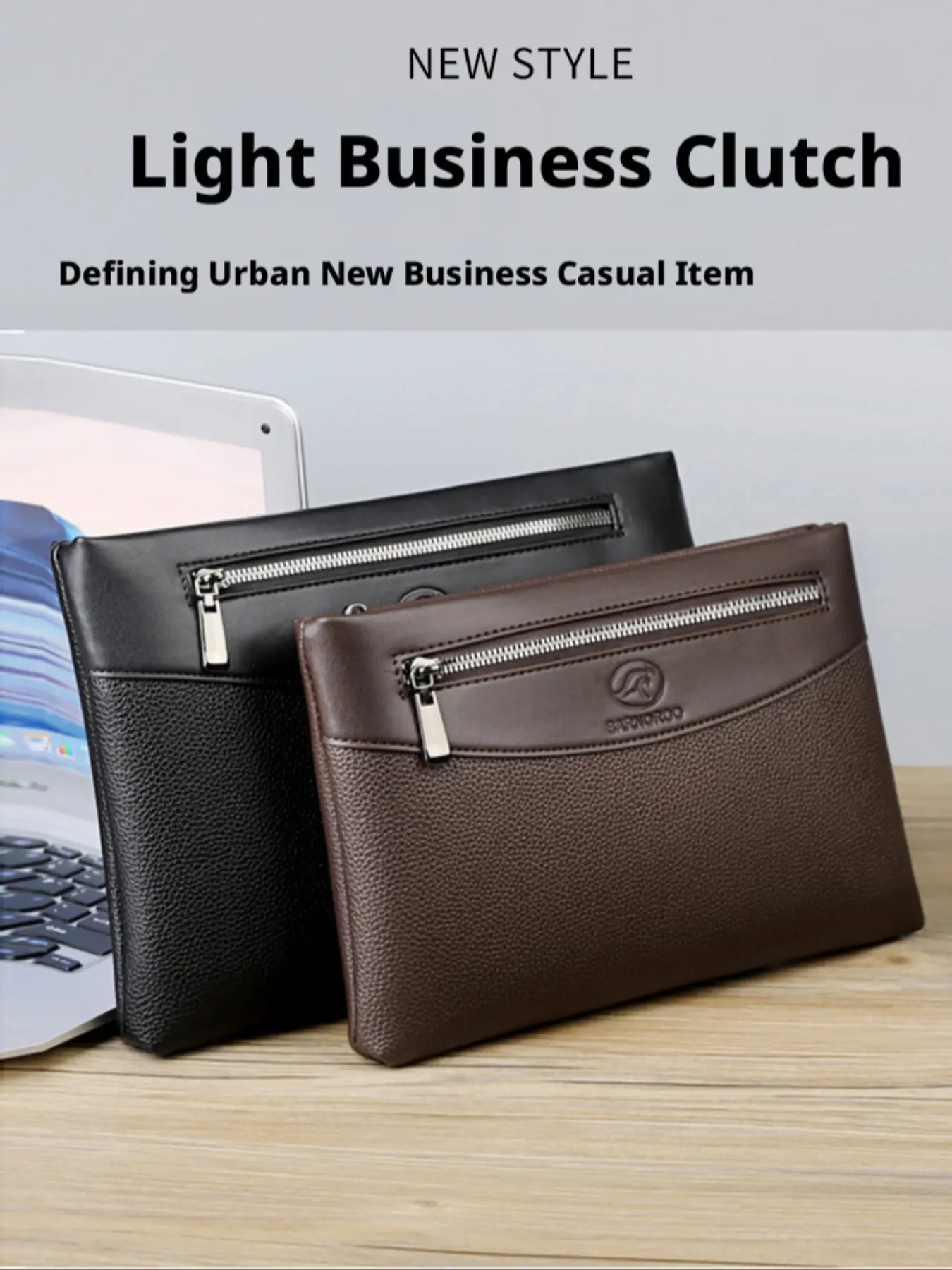 New Men's Handbag, Stylish Messenger Bag, Versatile Clutch Wallet, Perfect for Daily Use, Elegant Design, Ideal Gift for Him
