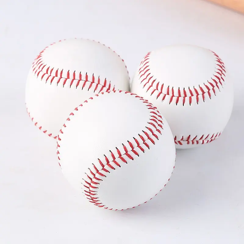 Youth Size 9-In Synthetic Softball/Baseball with Cushioned Core, Practice Sports Ball for Primary and Secondary School Students