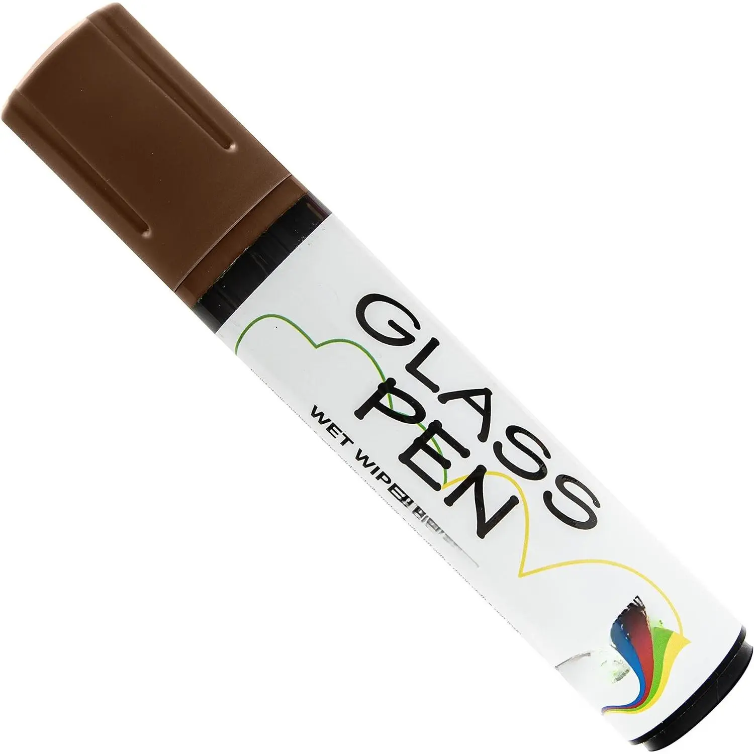 Glass Pen Window Marker: Liquid  Pens for Glass (Brown,  Tip) | Graduation,  Windows, Mirror Pen, Storefront, Wedding, Parade, Party & Holiday - Whiteboard  with Washable