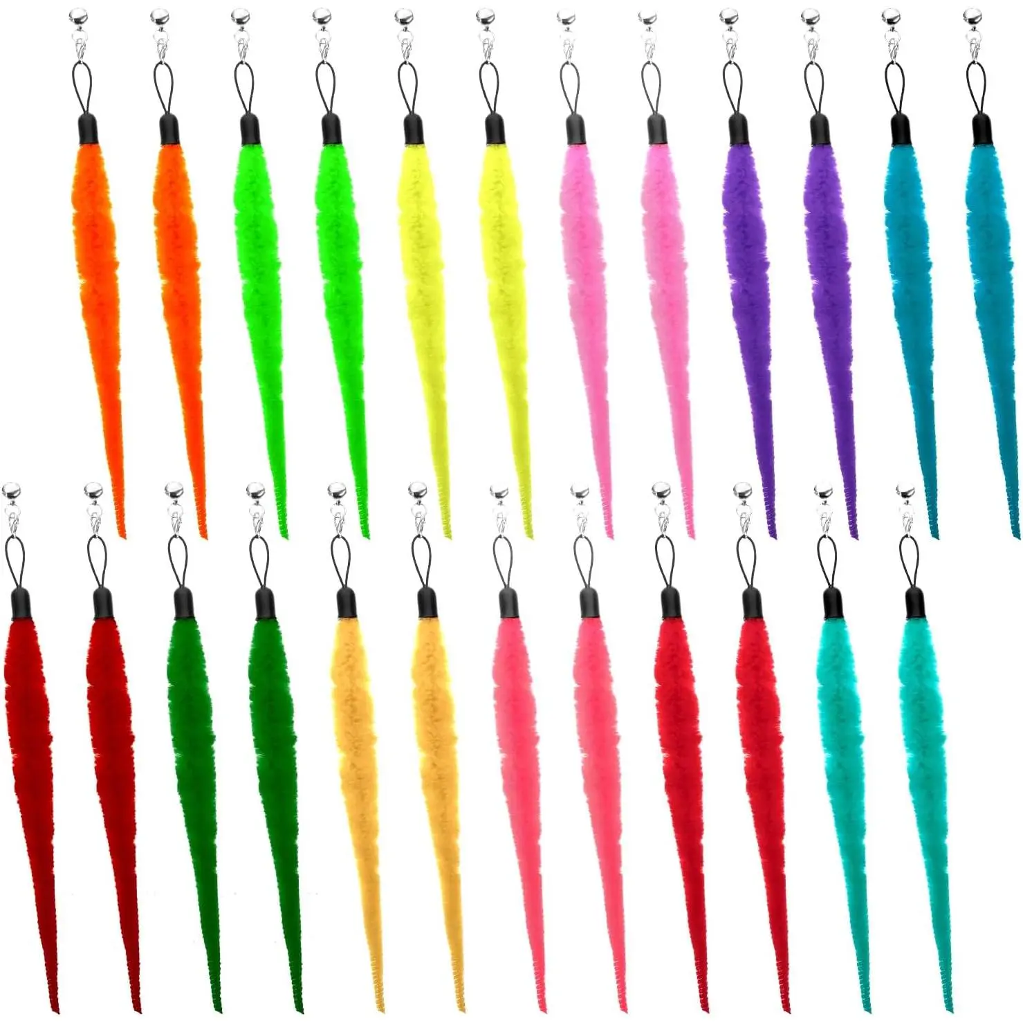 24 count  Worm Toys  Worm  Refills Interactive Cats Wand  Cats Wand Attachments Worms  for Indoor and Ourdoor
