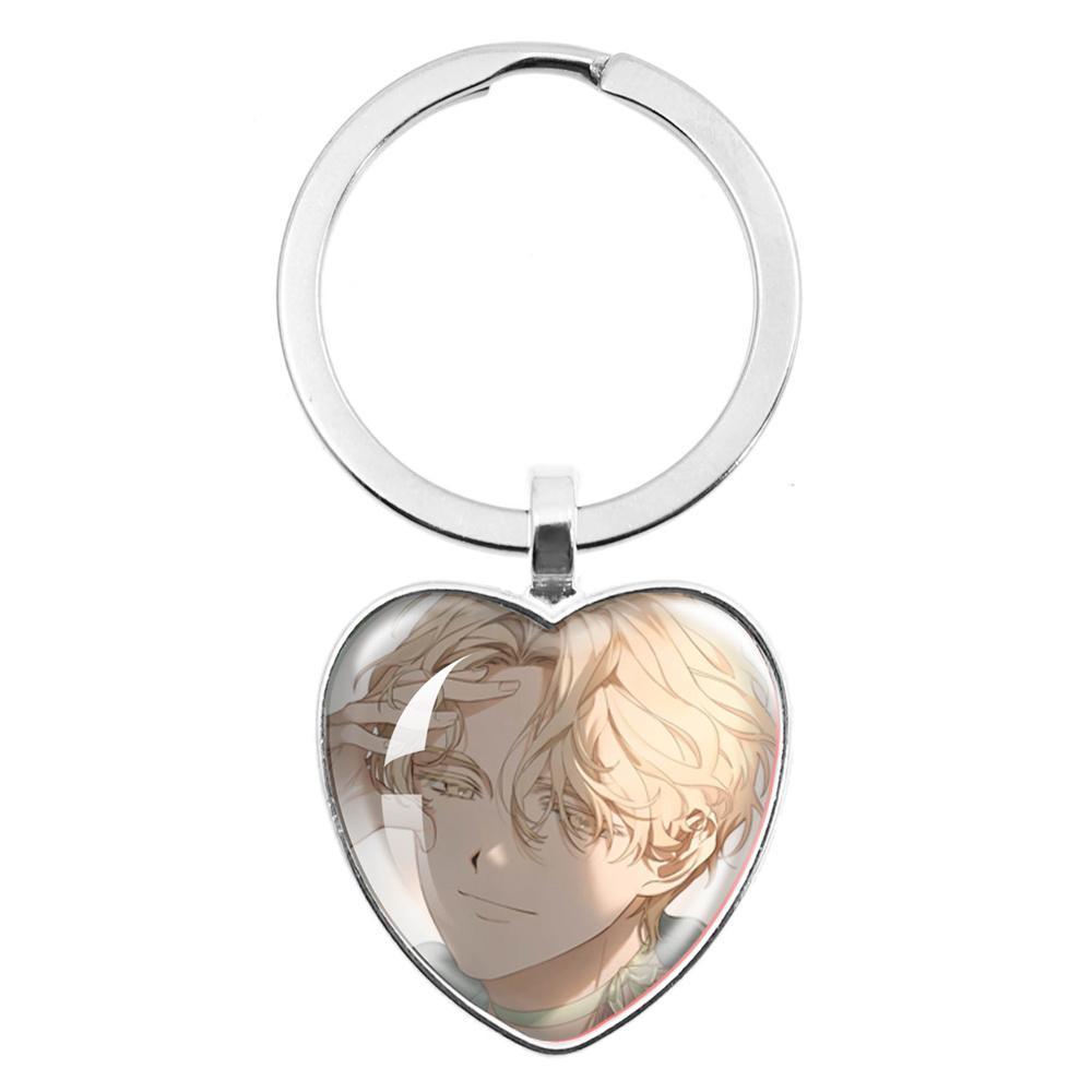 ALIEN STAGE Mizi Sua Till Ivan Hyuna Luka Glass Pendant Keychain Jewelry Accessories Souvenir Key Ring Fans Gift Necklace