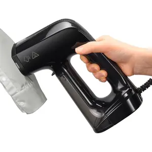 Vacuum Steamer for Clothes, 3200Pa Suction Handheld Clothes Steamer,  Mode, LED Display, Portable Travel Steamers for Clothes, Steaming & Ironing 2 In 1, 160ml Water  (for 110-120V) - Black