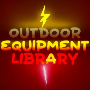 Interesting equipment library shop logo