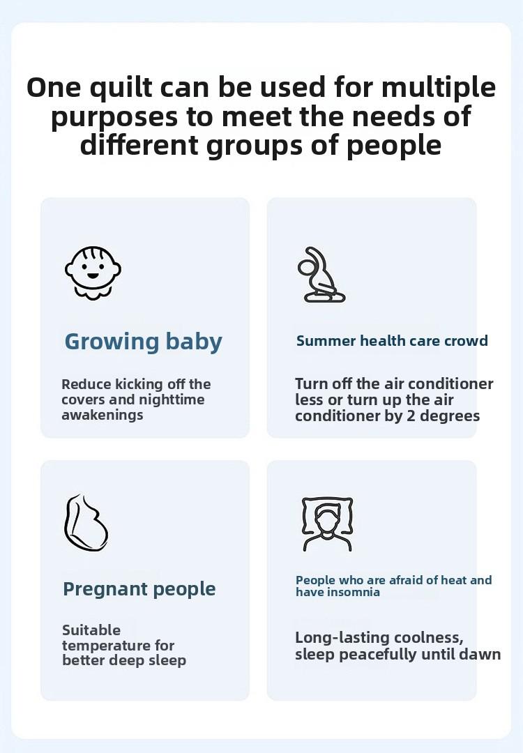 Deep Sleep Summer Comforter |     Queen & King Size |     Washable Temperature Control Duvet