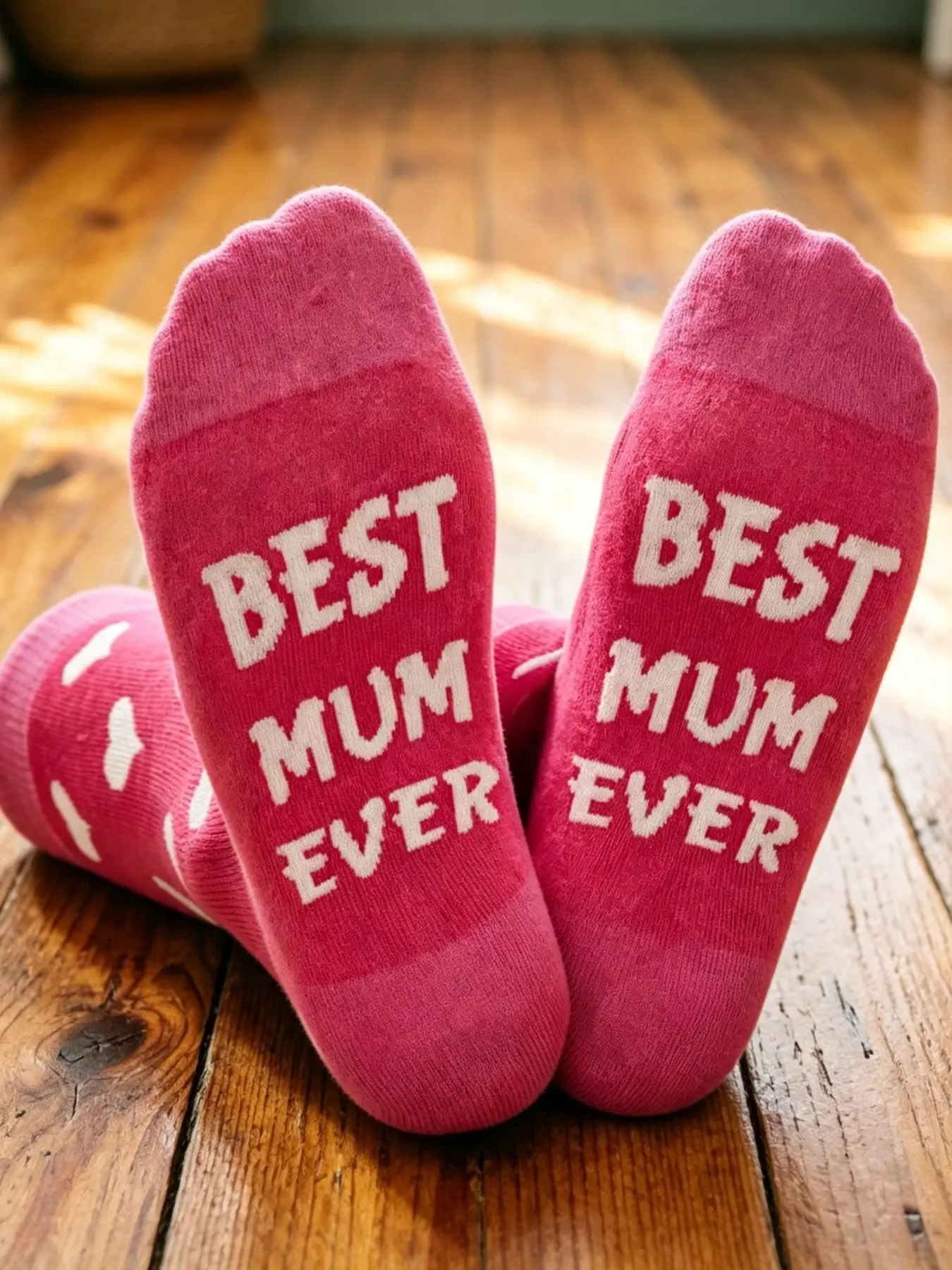 Fun Print Women's Crew Socks, Best Mum Ever Letter Pattern, Comfortable Daily Wear, Perfect Gift for Mom, Birthday, Thanksgiving, Christmas