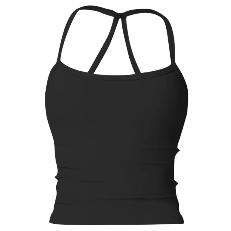 Women's Plain Backless Sleeveless Workout Vest Sports Tank Top, Quick-Dry Breathable Yoga Vest for Workouts Workout Clothing
