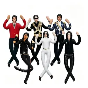 New Style Michael Jackson Cosplay Prop Doll Plush Stuffed Figure Dolls Room Decoration Abstract Joint Mobility Props Gift