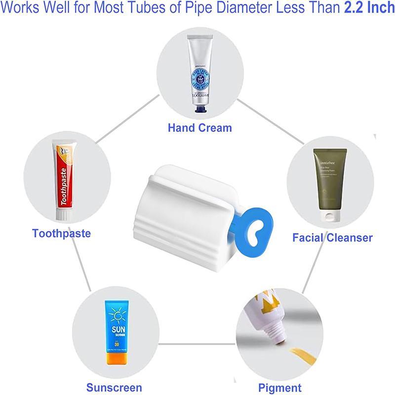 Toothpaste Squeezer, 3/6 Counts Mini Toothpaste Rolling Squeezer, Practical Toothpaste Dispenser, Bathroom Gadgets, Bathroom Accessories