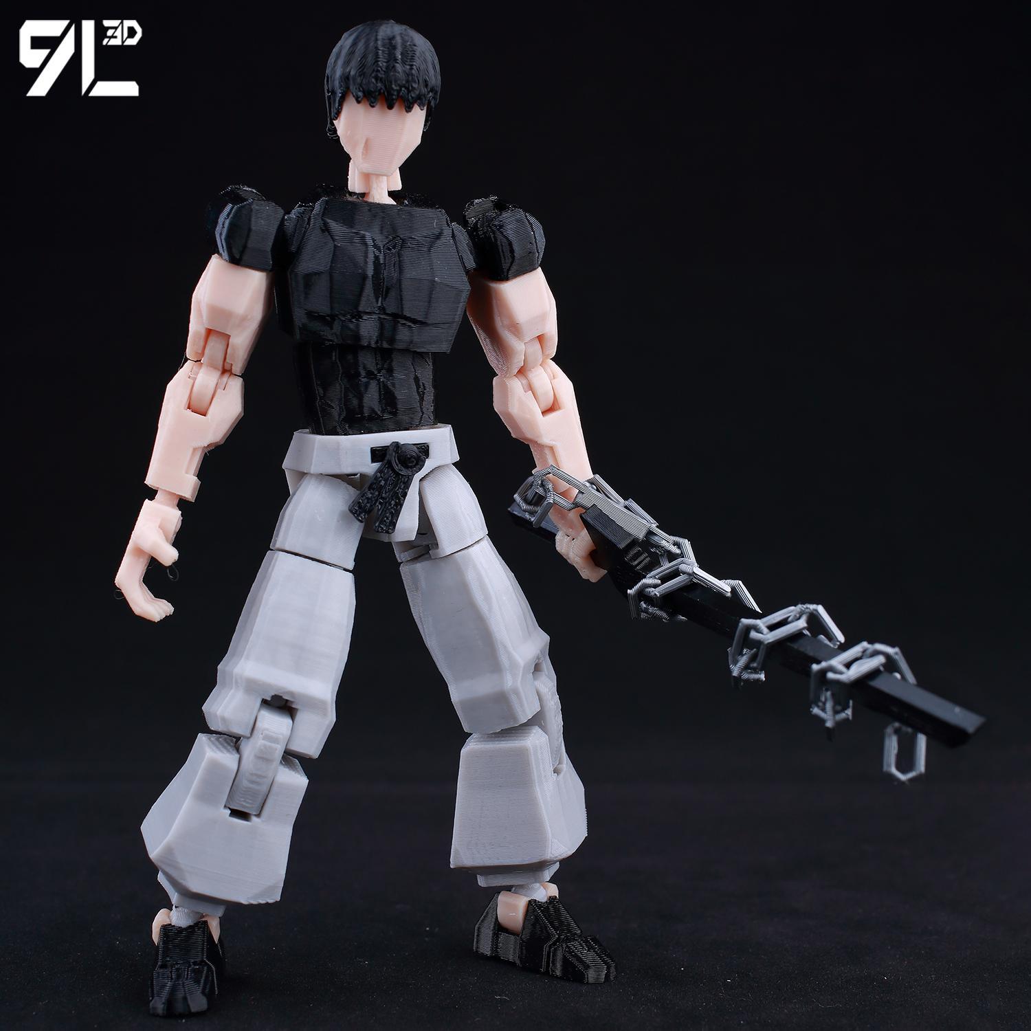 9L3D Articulated Poseable Figure Lucky Dummy13 Toji Fushiguro Jujutsu Kaisen Inverted Spear Of Heaven Soul Liberation Blade Toys
