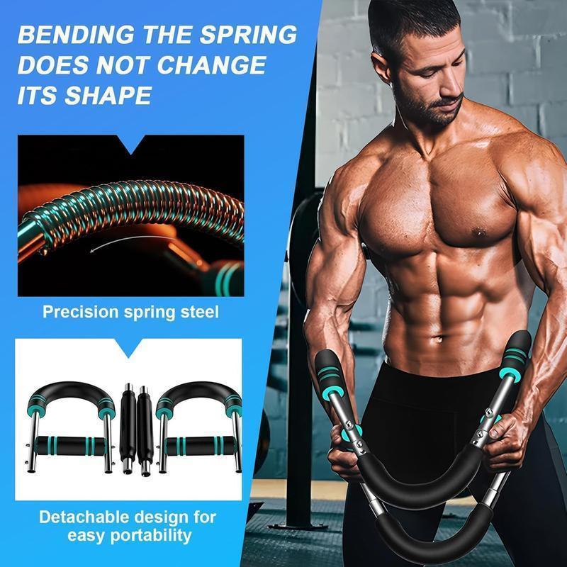 Arm Trainer Chest workout Strengthen Chest and Arm Muscles Men's Fitness Trainer Detachable Portable Spring Resistance Home Fitness Equipment