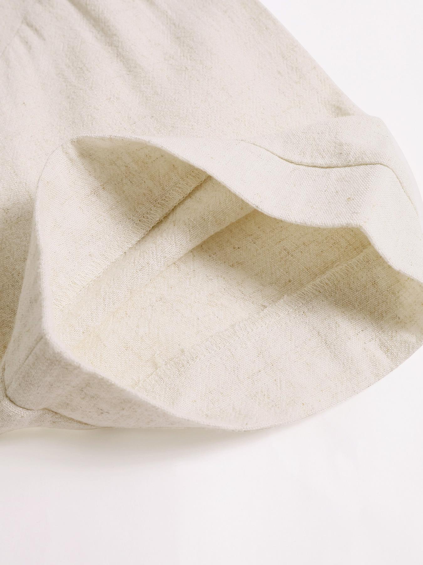 Women's Linen Short Sleeve Shirt & Pants Set, Relaxed Fit and Casual Style Outfit for Everyday Wear