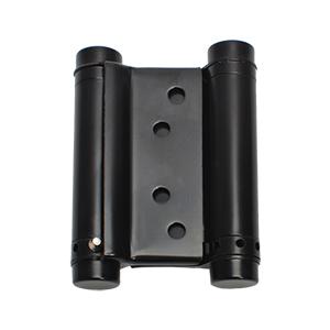 3" Double Action Spring Hinges Self Closing Door Hinges for Saloon Cafe Pub Swinging Doors 201 Stainless Steel with Pins and Screws 4 Pack Matte Black Finish
