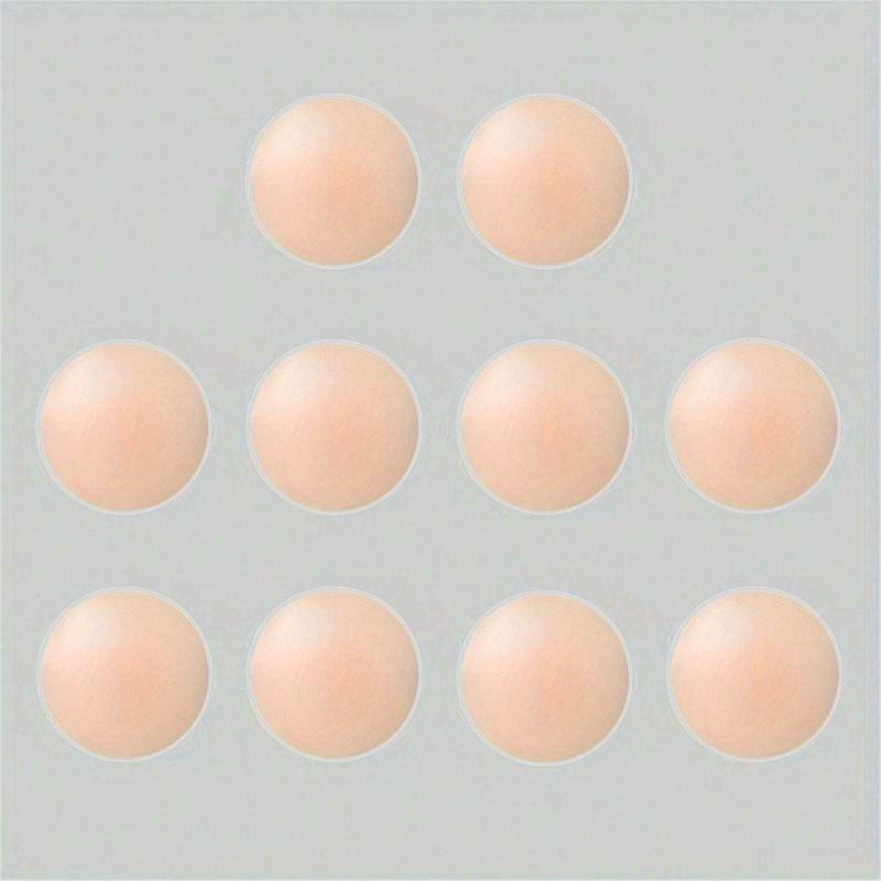 5 Pairs of Reusable Silicone Nipple Covers, Soft Women's Strapless Bra Petals, Lift and Support Breast Adhesive Pasties for All Occasions