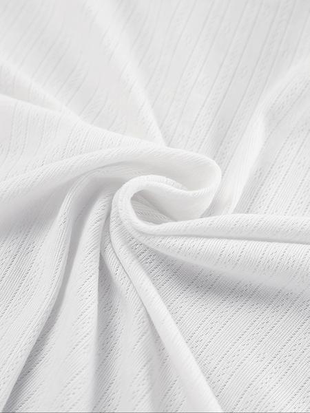 Women's Solid Color Long Sleeve T-Shirt and Shorts Loungewear Set, Comfortable Sleepwear for All Seasons, Homewear and Pjs for Women