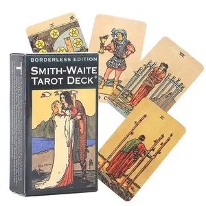 Tarot Cards Deck for Fate Divination, Classic Design for Beginners and Pros, Portable Fortune-Telling Game, Perfect Gift for Holidays