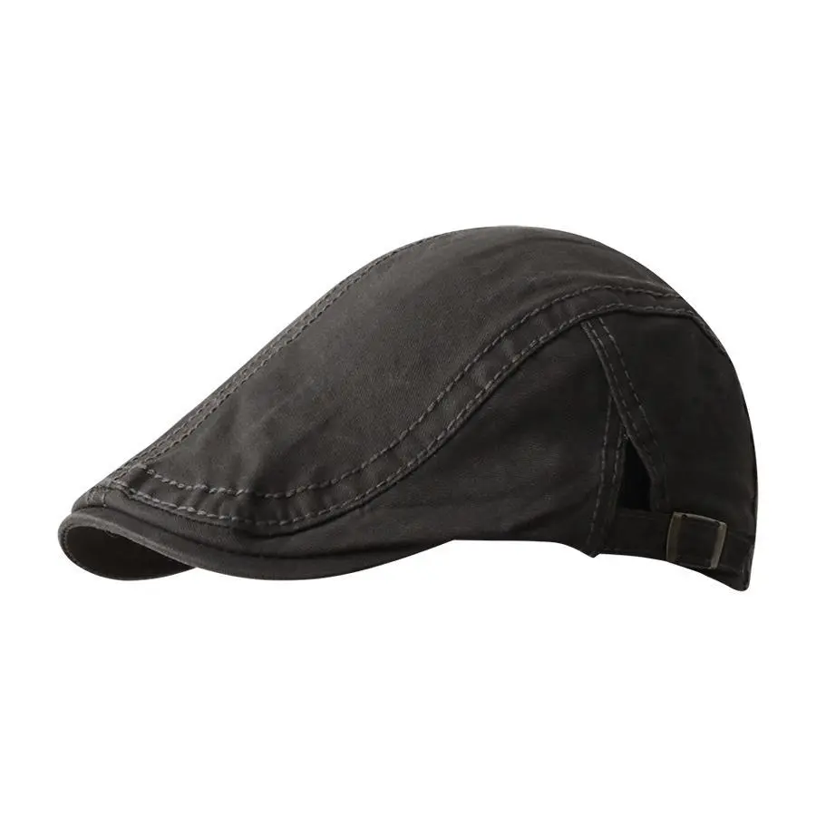2026 Forward Hat Solid Color Retro British Style Newspaper Children's Hat Women's Simple and Versatile Literary Beret Men's Duck Tongue Hat