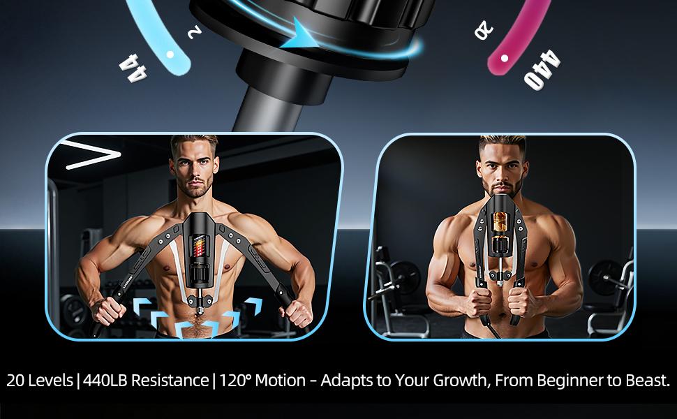 Twister Arm Exerciser, Adjustable Arm Twister Trainer, Chest Expander, Home Gym Equipment, Shoulder Arm Chest Forearm Muscle Training,22-440lbs Hydraulic Power Fitness Workout Exercise Twister Arm Exerciser, Adjustable Arm Twister Trainer, Chest Expander, Home Gym Equipment, Shoulder Arm Chest Forearm Muscle Training,22-440lbs Hydraulic Power Fitness Workout Exercise