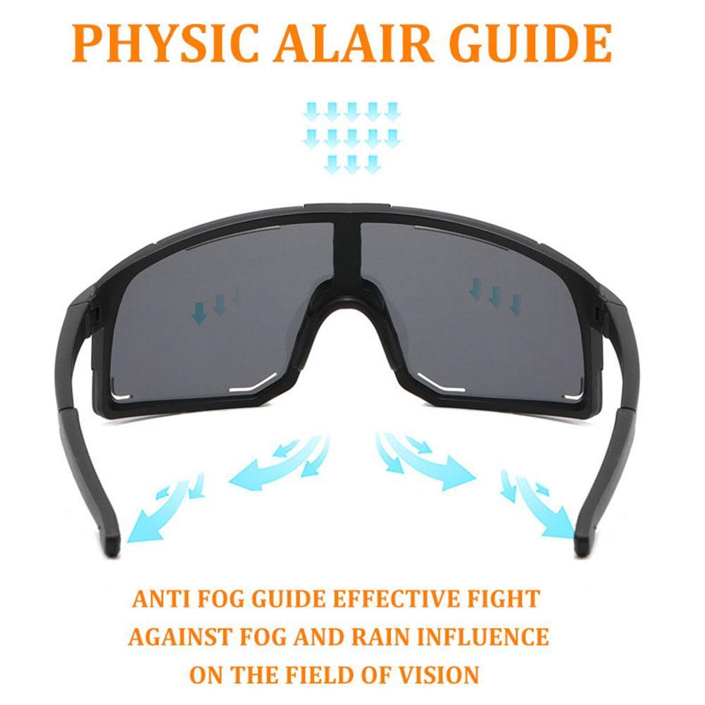 3-Pack Polarized Cycling Sunglasses for Men & Women, UV400 Windproof Sport Shades, Lightweight Eyewear for Road Riding, Biking & Outdoor Cycling