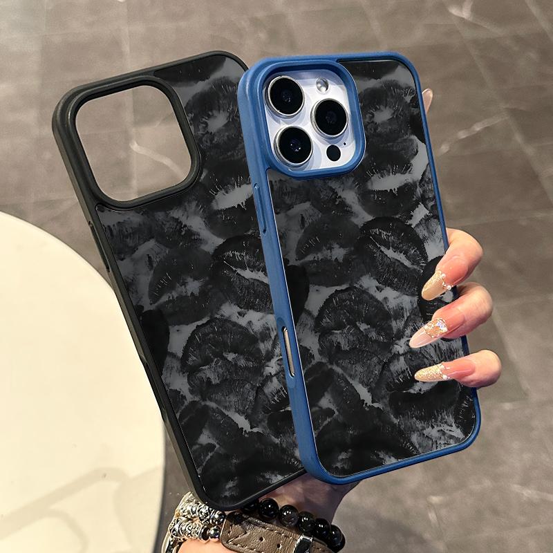 Chic Magnetic Case for iPhone11/12/13/14/15/16/17/promax Black White Texture MagSafe Ready, Anti-Slip, Ultra Thin | Aesthetic Touch for Daily Use