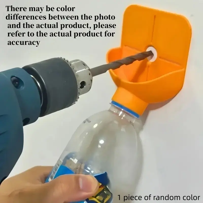 Durable Plastic Dust Collector for Drilling Holes, Easy Installation, Collects Sawdust and Drill Dust, No Special Purchase Needed