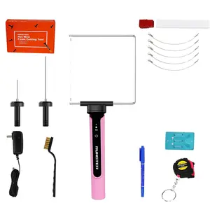 3 in 1 Pink Electric Hot Wire Foam Cutter Kit Heated Foam Cutting Carving Knife Tool
