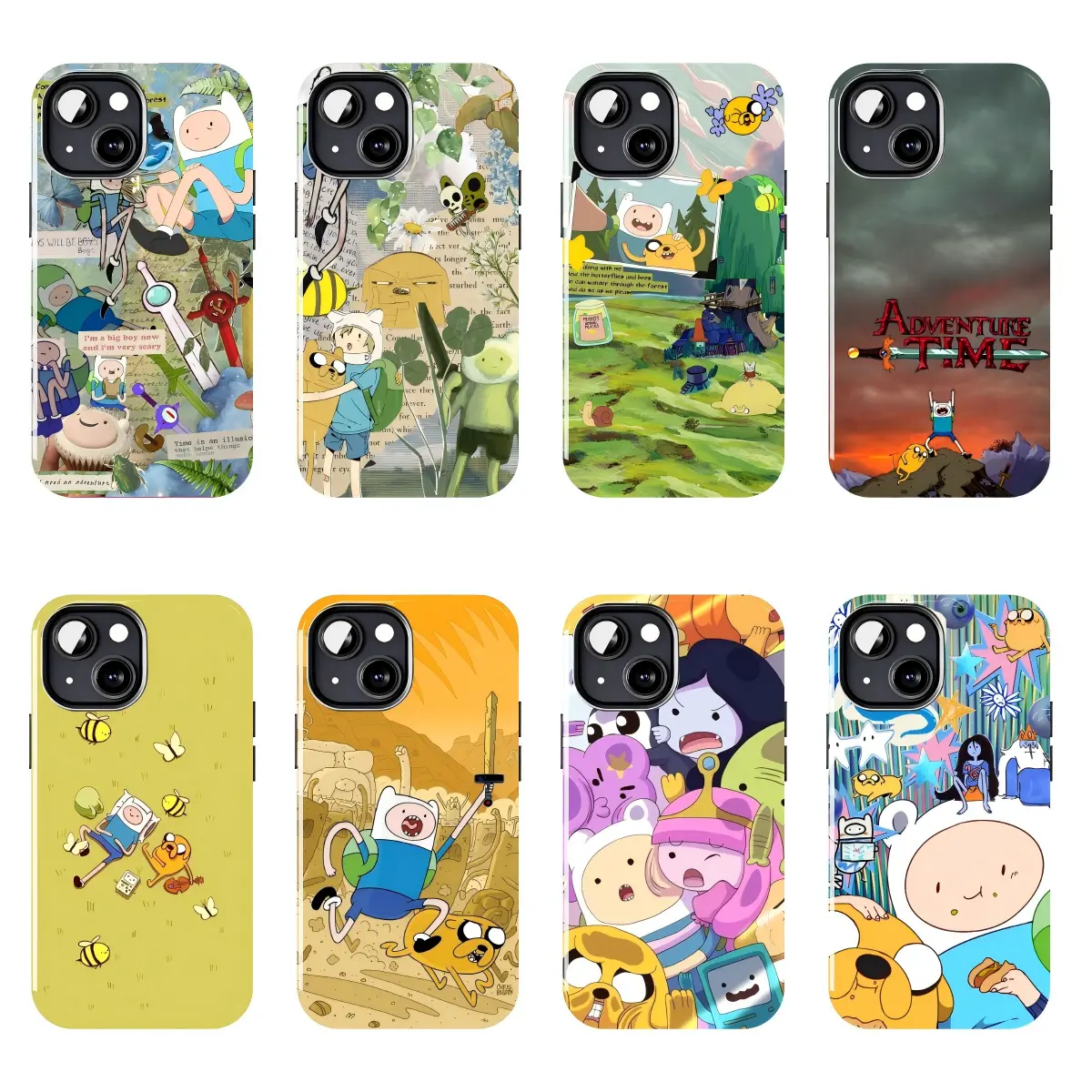 Adventure Time Scrapbook Collage Phone Case Suitable for iPhone 17-11 Pro Max/Plus and  Samsung Galaxy S23-25