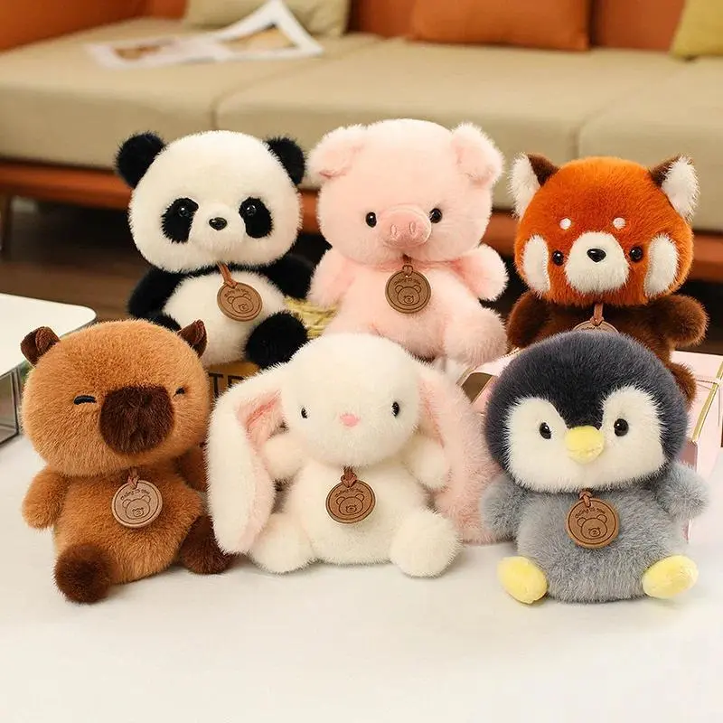 15cm Soft Unisex Xiangdun Garden Panda Sitting Plush Doll, Collectors' Stress Relief Toy, Desk Companion, Office Decoration