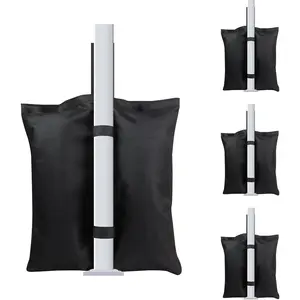 Canopy Weight Bags,4 Pack Heavy Duty Sand Pouch for Outdoor Gazebo  Shelter Pergola Tent,Empty Windproof Stabilizer Foot Weights