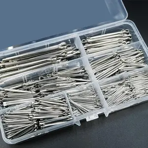 360PCS Cotter Pin Assortment Kit, 6 Sizes Stainless Steel Cotter Pins Set, Split Pin Fastener Clips for Car Mechanics