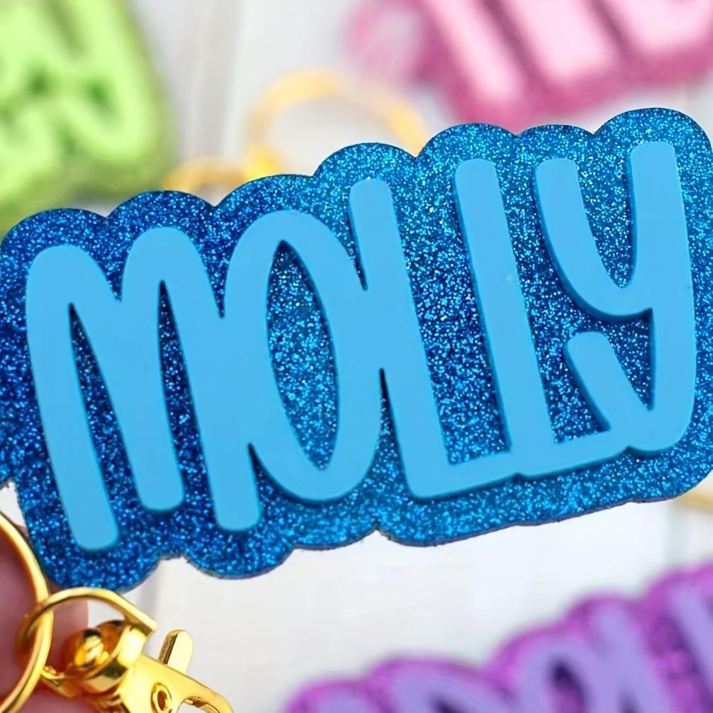 Personalized Acrylic Name Keychain, Beach Bag, Custom DIY Letter Series, Autumn And Winter Style, Unique Letter Labels, Bag Pendant, Ideal Gift for Family And Friends for Halloween And Christmas