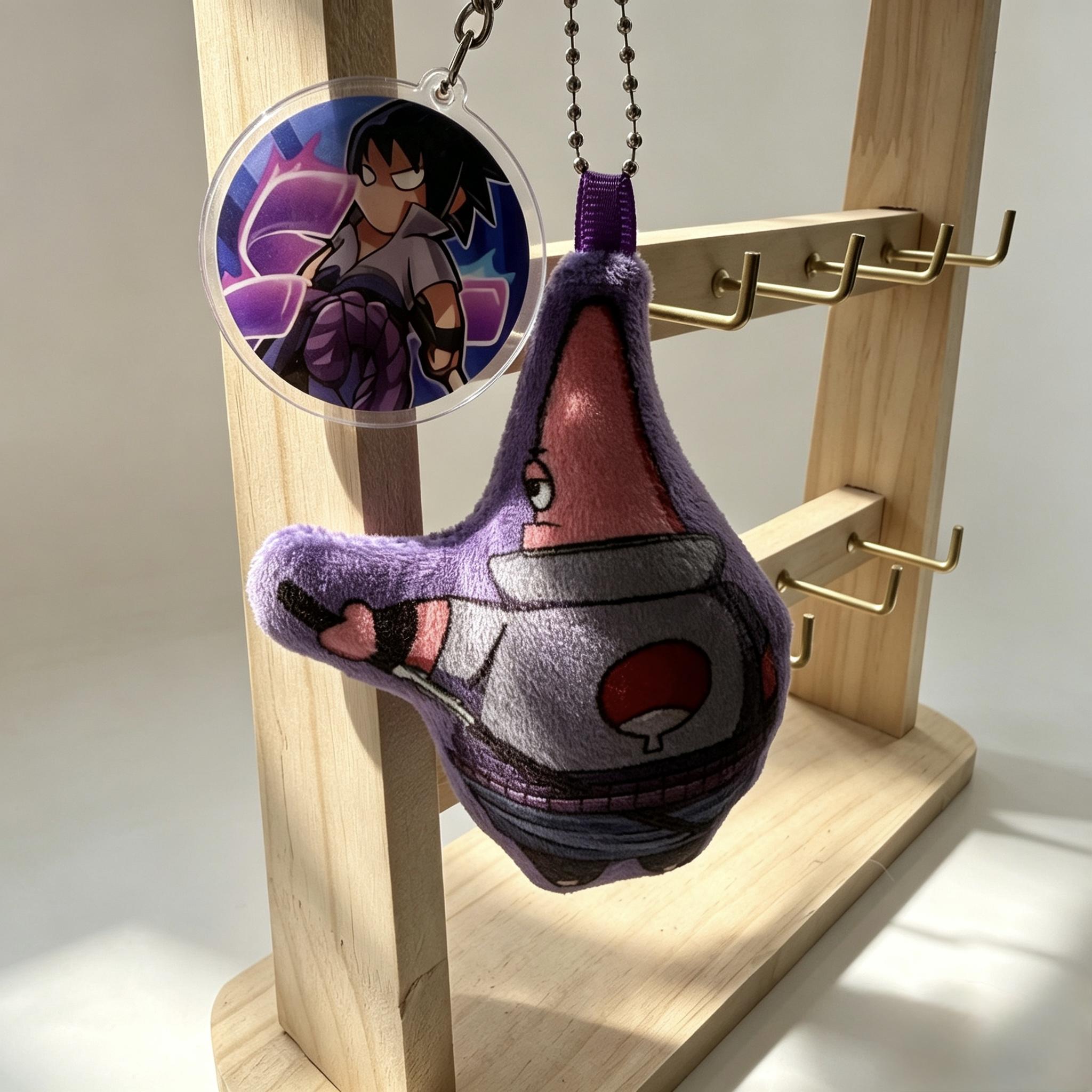 Naruto sound keychain plush stuffed doll DIY keychain toy gift pendant accessory for friends