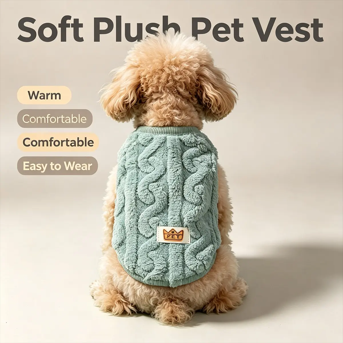 Autumn Winter Pet Sweater, Thick Knitted Warm Coat, Soft Skin-Friendly, Anti- Shedding, Breathable, Small Dog Cat Clothes, Indoor Outdoor Wear