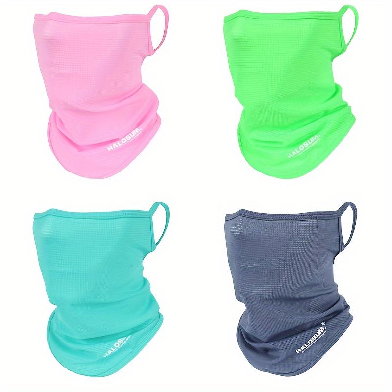 Summer unisex ice silk face covering sports face towel with lightweight mesh design