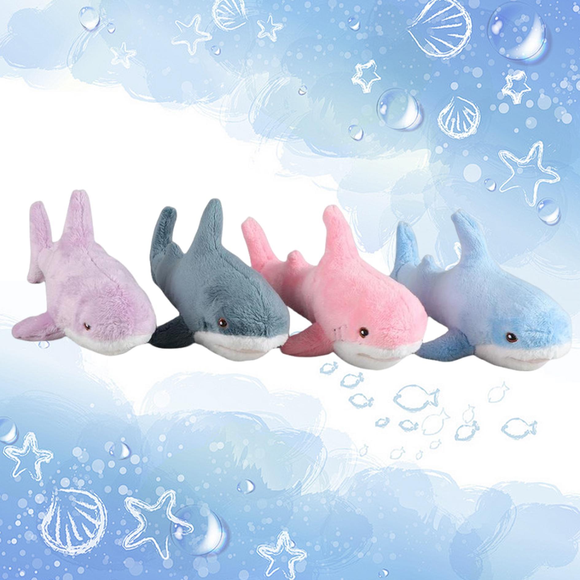 Home Giant Shark Soft Adorable Stuffed Toys, 5 Counts/set Soft Plush Pillows, Creative Comfort Animal Plushie Doll Pillow for Room Decor, Fun Birthday Gift, Soft Cuddly Gift, Huggable Stuffed Animal, Sofa Ornaments,  Stuffed Animals