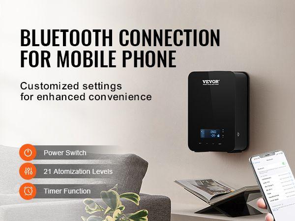 VEVOR Upgrade HVAC Scent Diffuser, Smart Scent Air Machine for Home, 180ML with Cold Air Technology, Waterless Essential Oil Diffuser, Cover Up to 2000 Sq.Ft for Living Room, Office, Spa, Hotel