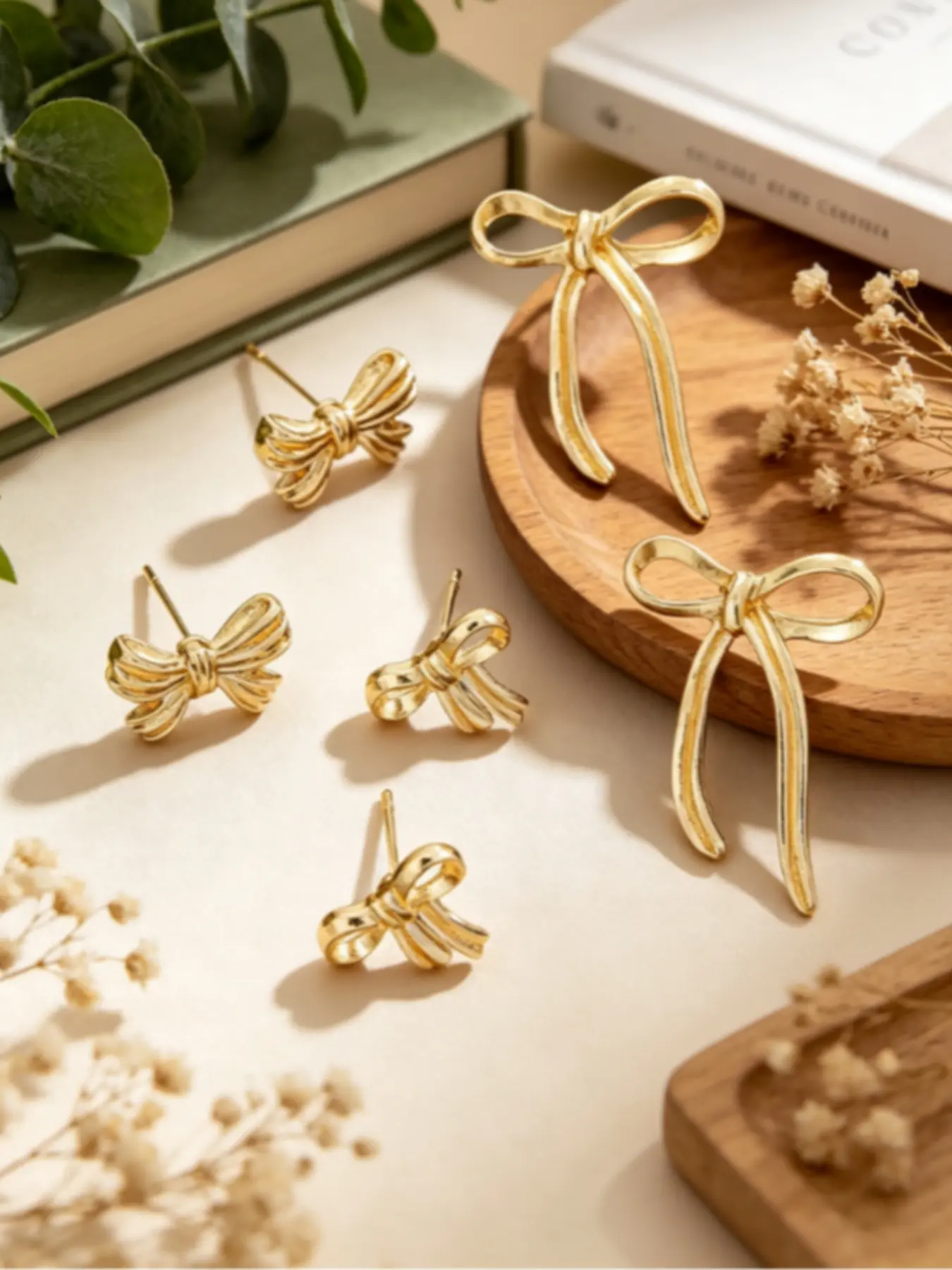 Bow Earrings Set, 3 Pairs Of Stylish Bow Stud Earring Jewelry for Women, Elegant Minimalist Earrings, Fashion Accessories for Every Occasion, Ear Studs, Fashionable Earrings
