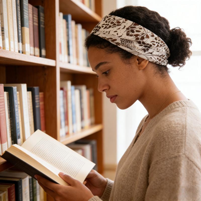 Women's Wide Non-Slip Workout Headbands, Super Soft Elastic Sweat-Absorbent Headbands for Yoga Running Gym, Leopard Print Hair Wraps