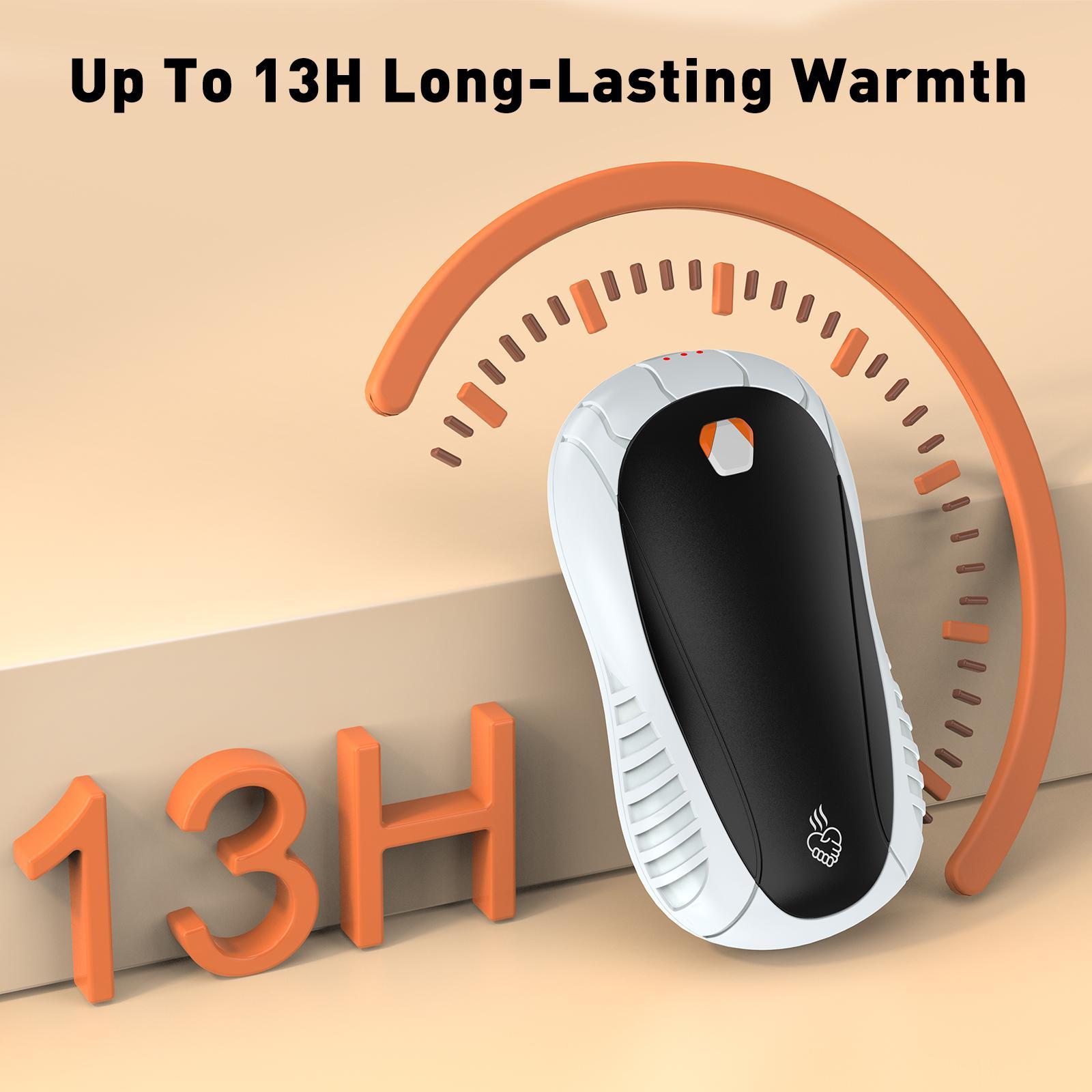 Portable Hand Warmer, 2 Counts/set Rechargeable Hand Warmer, 3 Temperature Control Pocket Size Electric Hand Warmer for Outdoor, Golf, Hunting