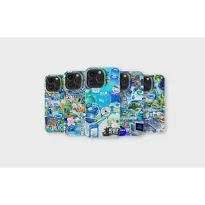 Frutiger Aero Phone Case, Retro Tech Design with the iPhone 11–17 Pro Max/Plus series and Samsung Galaxy S23–25 series.