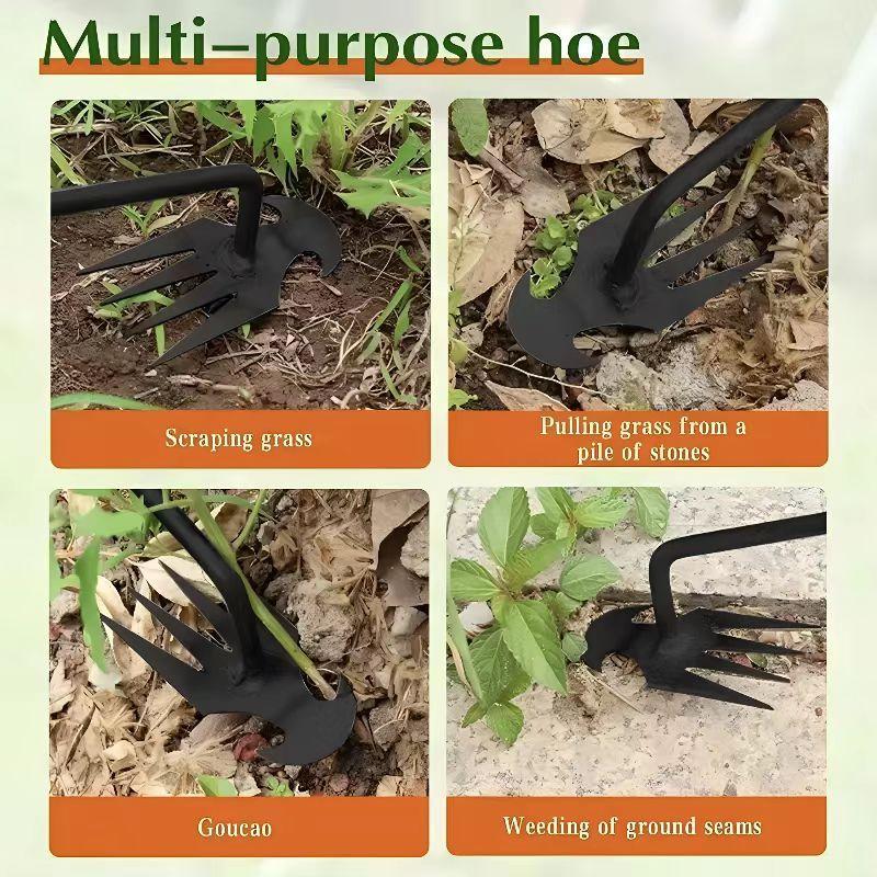 Multi-Function Weeding Tool - A new, durable gardening tool, this portable weeder pulls weeds out by the roots. Ideal for loosening soil, weeding, vegetable gardening, and aerating soil-the perfect choice for all your gardening needs.