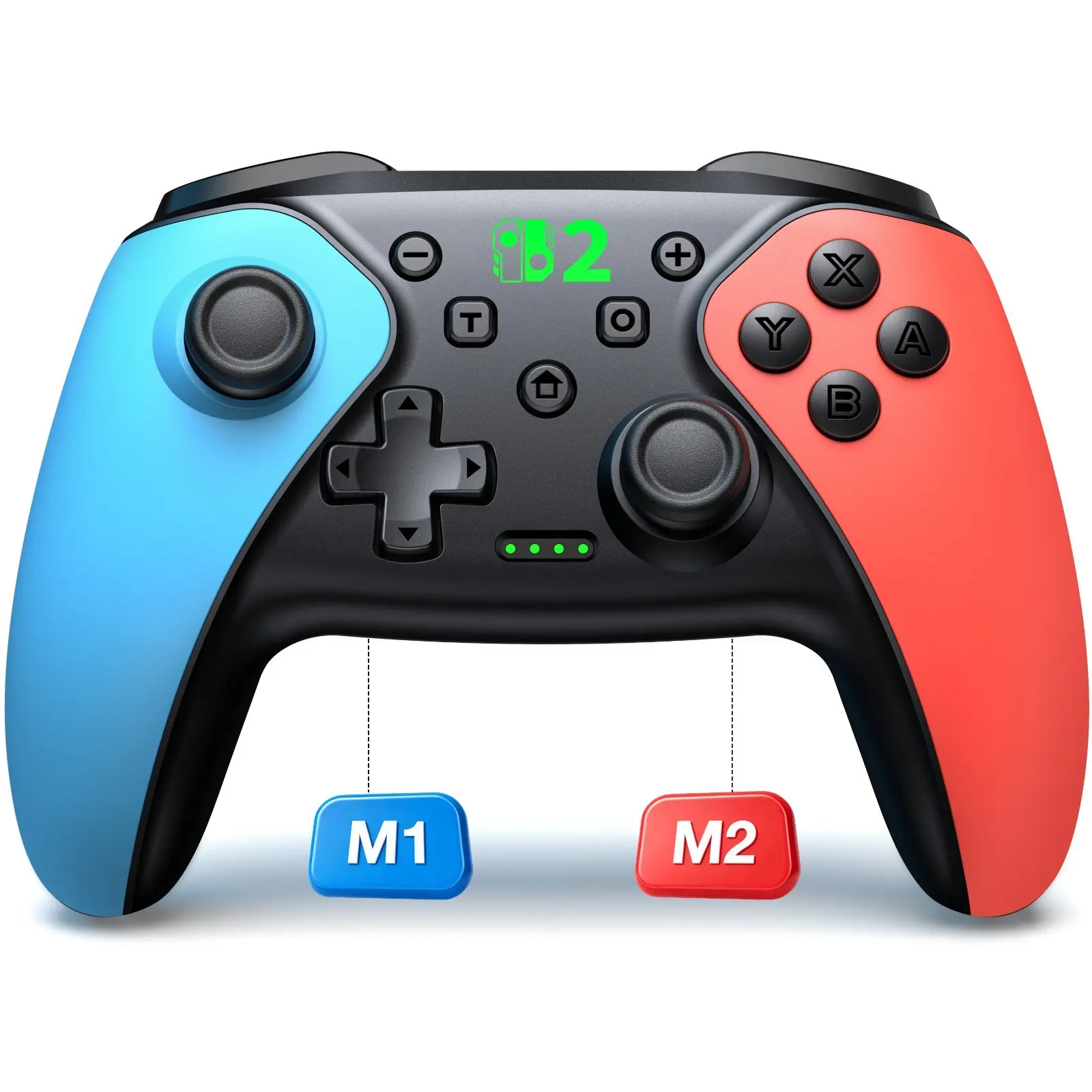 Switch Pro Controller for Nintendo Switch/Switch 2/Lite/OLED Controller, Switch Controller with a Mouse Touch Feeling on Back Buttons, Extra Switch Pro Controller with Wake-up,Programmable, Turbo Function