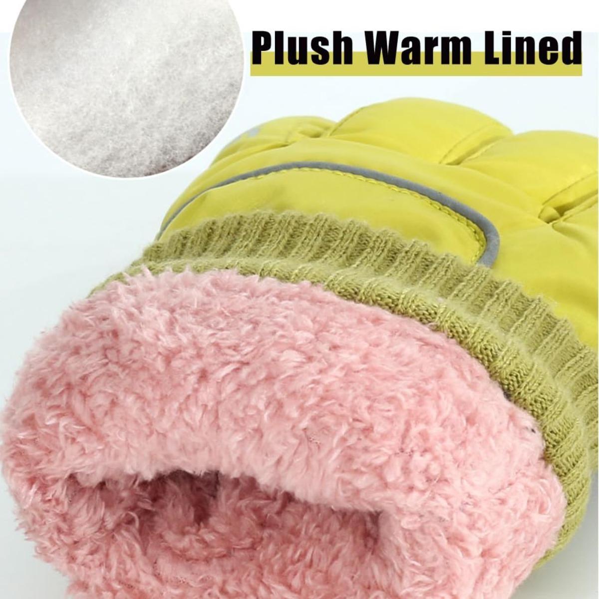 Extreme Cold Weather Gloves for Men Women Waterproof Thermal Ski Snow Motorcycle Riding Touchscreen Windproof Reflective Safety Winter Sports Gear