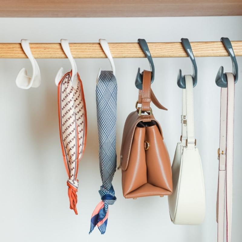 Shoulder Bag Hook, Foldable Purse Hook, 10pcs Space Saving Folding Bag Hanger, Bag Organizer, Bag Storage Hook, Home Organizer for Bag, Belt, Scarf, Hat, Holder